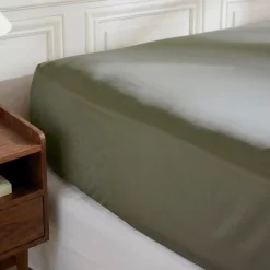 Sale Lenzuolo sotto con angoli in percalle di cotone (90 x 190 cm) Diane Lenzuola Con Angoli