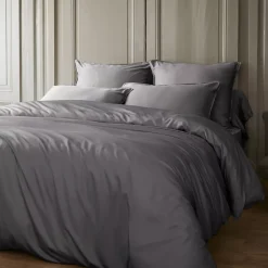 Lenzuolo sotto con angoli in raso di bambù (200 x 200 cm) Sienna granito Lenzuola Con Angoli