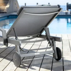 Online Lettino prendisole Pirae Grigio Lettino Da Spiaggia