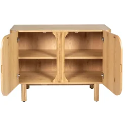 Madia 2 ante in rovere massiccio (107 x 80 cm) Oakland Naturale