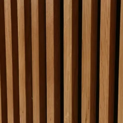 Madia 3 ante in rovere massiccio e metallo (159 x 76 cm) Rytm Nero