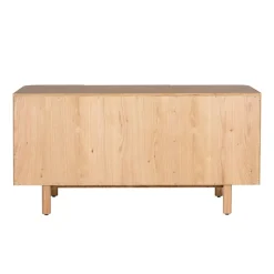 Madia 3 ante in rovere massiccio (154 x 80 cm) Oakland Naturale
