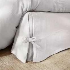 Discount Mantovana garza di cotone (180 x 200 cm) Gaïa Grigio nuvola Accessori Letto