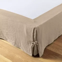 Sale Mantovana Garza di cotone (180 x 200 cm) Gaïa Marrone Accessori Letto