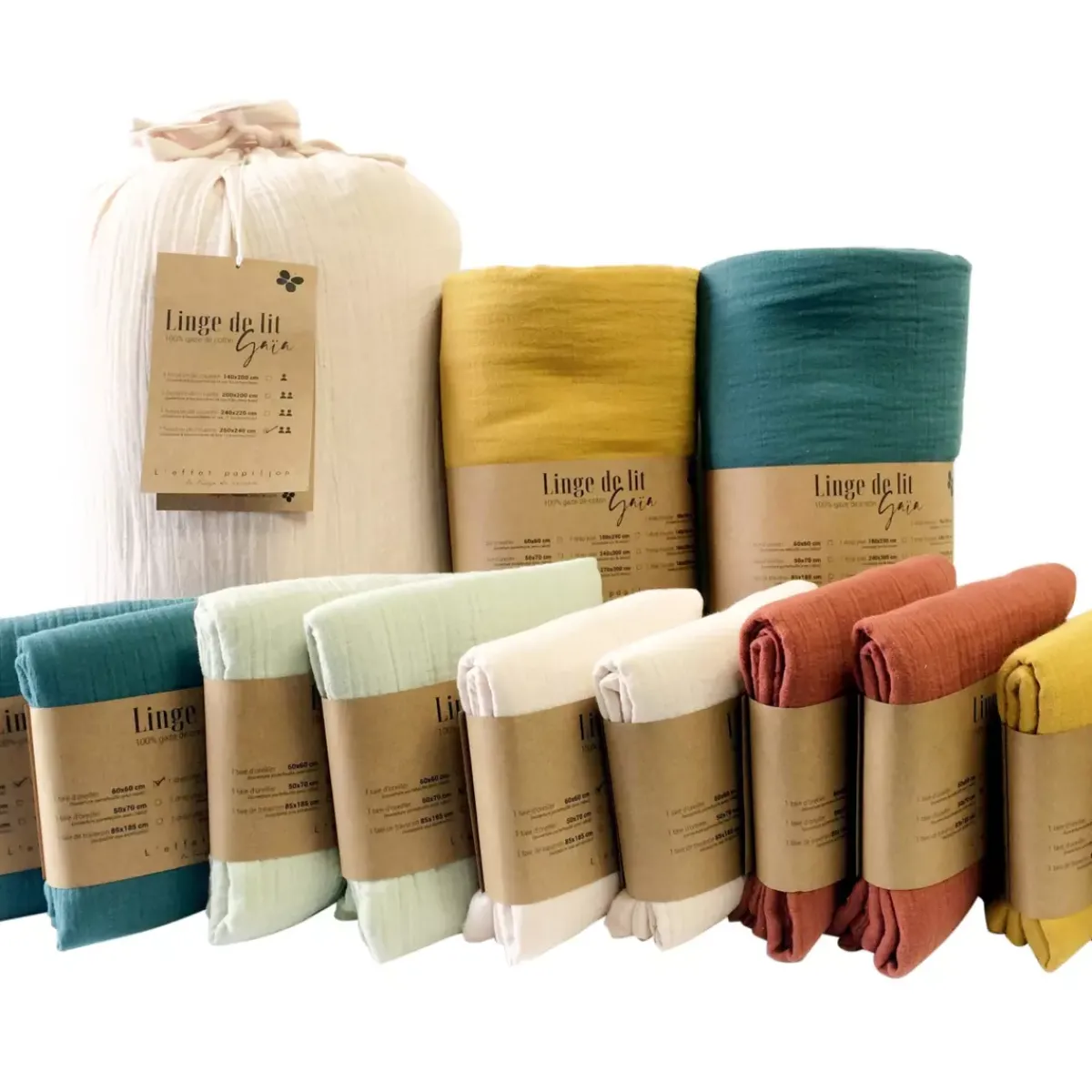 Online Mantovana garza di cotone Gaïa Accessori Letto