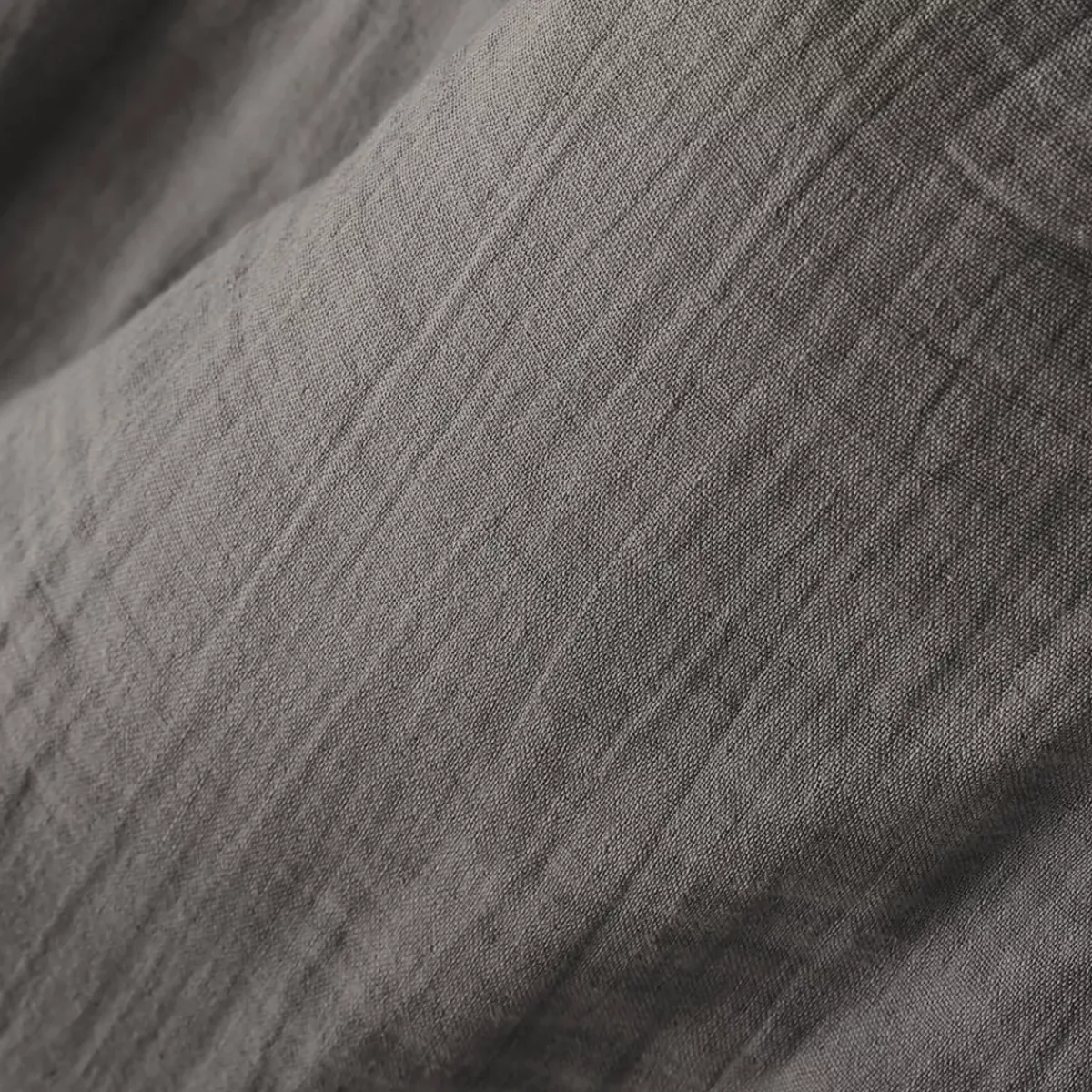 Outlet Mantovana garza di cotone (160 x 200 cm) Gaïa Grigio granito Accessori Letto