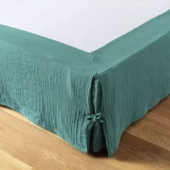 Clearance Mantovana garza di cotone ( Gaïa Blu anatra Accessori Letto