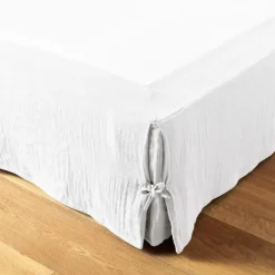 Clearance Mantovana garza di cotone (180 x 200 cm) Gaïa chantilly Accessori Letto