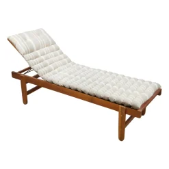 Materassino per lettino prendisole arrotolabile (180 x 60 cm) Nautira Ecru
