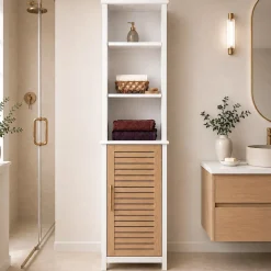 Mobile colonna bagno Stockholm Bianco