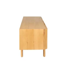 Mobile TV 3 ante in rovere massiccio (154 x 55 cm) Oakland Naturale