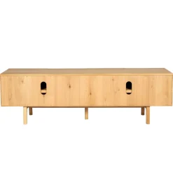 Mobile TV 4 ante in rovere (180 x 55 cm) Olys Naturale