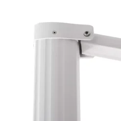 Ombrellone decentrato quadrato in alluminio con base (3 x 3 m) Elyra Bianco