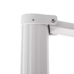 Ombrellone decentrato rettangolare in alluminio con base (3 x 4 m) Elyra Bianco