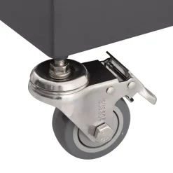 Ombrellone decentrato rettangolare in alluminio con base (3 x 4 m) Elyra Antracite e Grigio