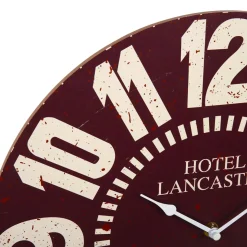 Orologio da parete legno (38 cm) Vintage Hôtel Rosso