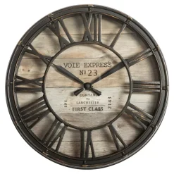 Orologio Vintage (D21 cm) Marrone