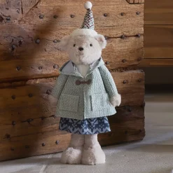 Orsetta delle nevi (H53 cm) Gabrielle Beige e verde chiaro