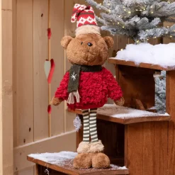 Orsetto di Natale decorazione (H54 cm) Pippin in montagna