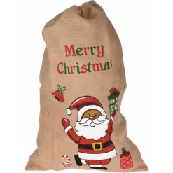 Pacco regalo in tessuto "Merry christmas" Rosso