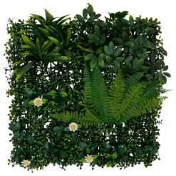 Pannello vegetale quadrato (50 x 50 cm) Jungle Verde
