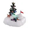 Personaggi Lemax a pile Ali d'angelo nella neve