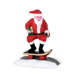 Personaggio Lemax Babo Natale in skate