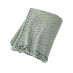 New Piazzale di cotone Gaia Plaid E Teli Copritutto|Copriletti, Trapuntine E Runner Letto