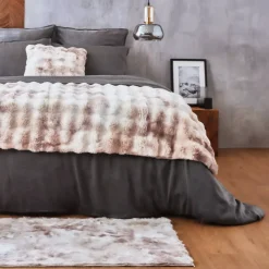 Online Piumino in finta pelliccia Toronto Copriletti, Trapuntine E Runner Letto