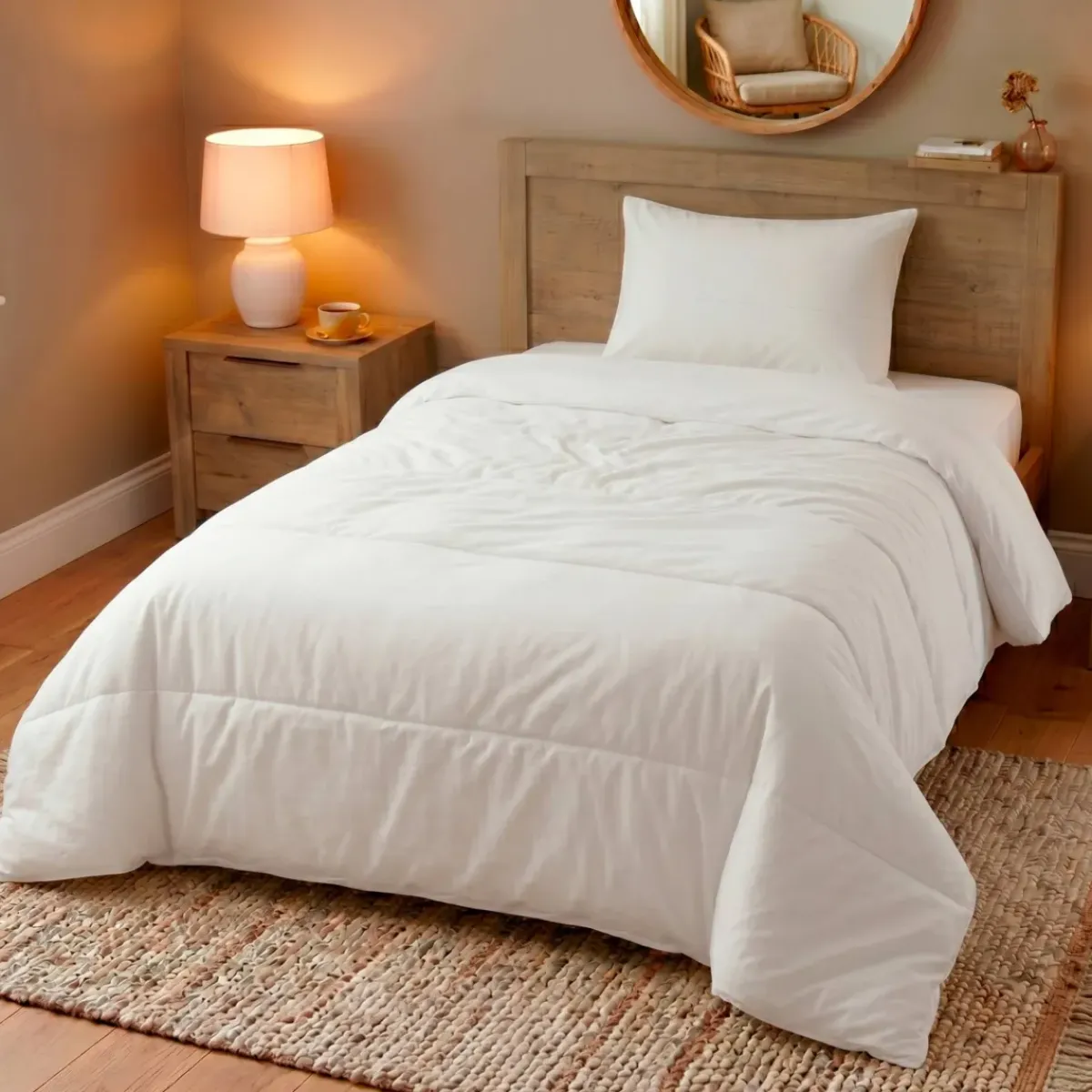 Sale Piumone (140 cm) Traspirante e leggero Piumini, Cuscini Letto, Cuscini A Rullo