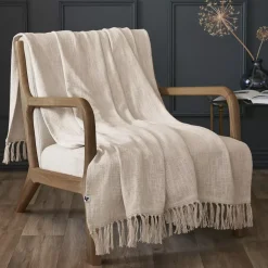 Plaid cotone (130 x 160 cm) Sixtine Beige