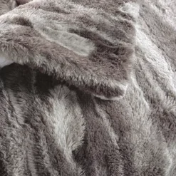 Plaid ecopelliccia (220 cm) Caribou Tortora