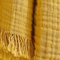 Clearance Plaid garza di cotone (220 cm) Gaïa Plaid E Teli Copritutto|Copriletti, Trapuntine E Runner Letto