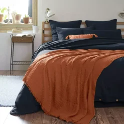 Clearance Plaid garza di cotone (220 cm) Gaïa Plaid E Teli Copritutto|Copriletti, Trapuntine E Runner Letto