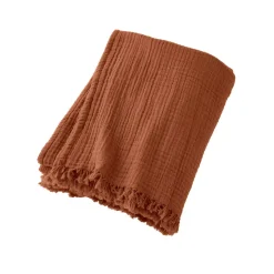 Clearance Plaid garza di cotone (160 cm) Gaïa Plaid E Teli Copritutto|Copriletti, Trapuntine E Runner Letto