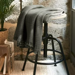 Outlet Plaid garza di cotone (160 cm) Gaïa Plaid E Teli Copritutto|Copriletti, Trapuntine E Runner Letto