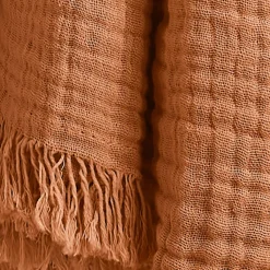 Hot Plaid garza di cotone (130 x 160 cm) Gaïa Plaid E Teli Copritutto