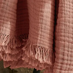 Hot Plaid garza di cotone Gaïa Plaid E Teli Copritutto|Copriletti, Trapuntine E Runner Letto