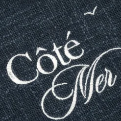 Plaid in cotone morbido (125 x 150 cm) Bordemer Blu navy