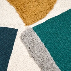 Plaid in cotone riciclato (125 x 150 cm) Blokken Multicolore