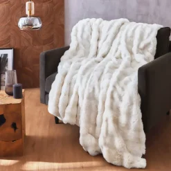 Outlet Plaid in finta pelliccia (180 x 220 cm) Toronto Plaid E Teli Copritutto