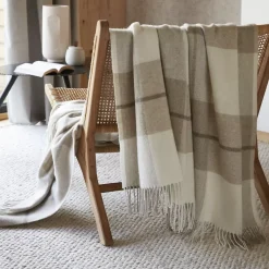 Online Plaid in lana (140 x 200 cm) Marius Plaid E Teli Copritutto|Copriletti, Trapuntine E Runner Letto