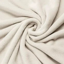 Outlet Plaid morbida in flanella Didou grigio chiaro Plaid E Teli Copritutto