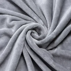 Plaid morbida in flanella (125 x 150 cm) Didou Grigio chiaro