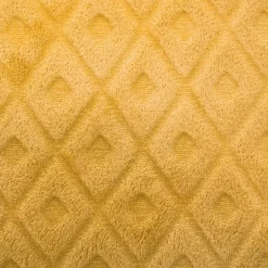 Plaid morbido (150 cm) 3D Losange Giallo ocra