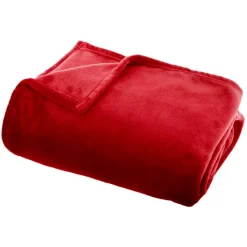Plaid morbido flanella (125 x 150 cm) Didou Rosso