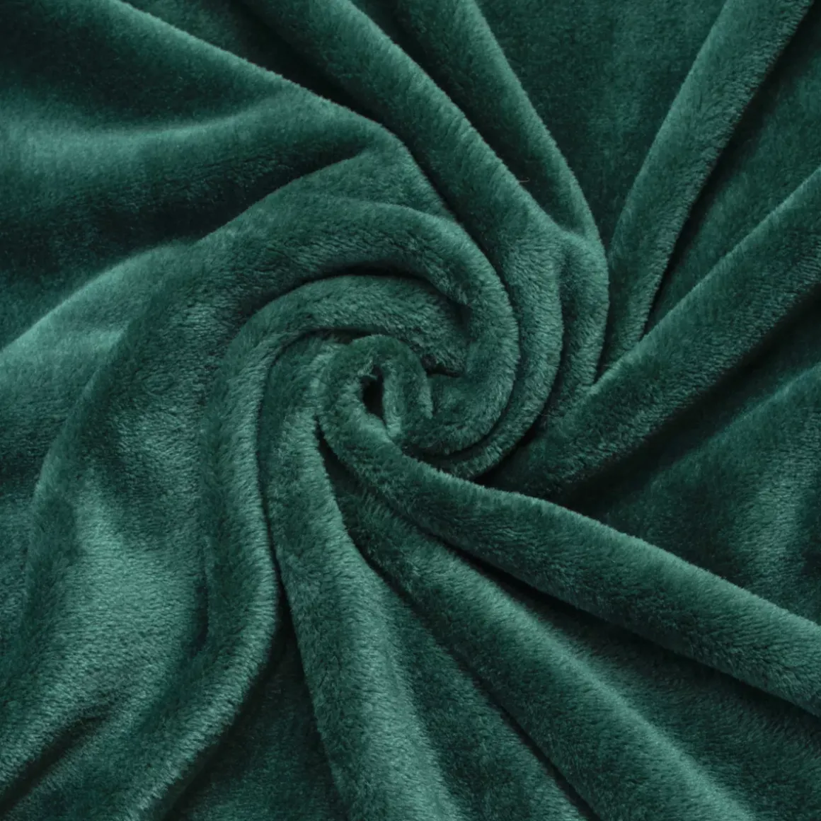 Plaid morbido in flanella (180 x 230 cm) Didou Verde