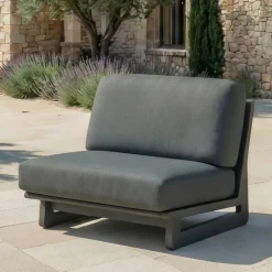 Best Poltrona da giardino in alluminio Long Beach Grigio Poltrona Relax|Tavolini Da Giardino, Divani