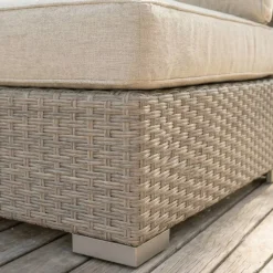 Poltrona da giardino in resina intrecciata Palma Grigio e beige Poltrona Relax|Tavolini Da Giardino, Divani