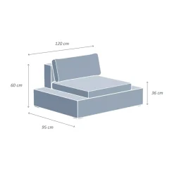 Poltrona da giardino in resina intrecciata Palma Grigio e beige Poltrona Relax|Tavolini Da Giardino, Divani